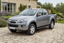 Isuzu D-Max 2011–2019 Stranski pragovi Tayga Black (2 kos, aluminij) fotografija 1