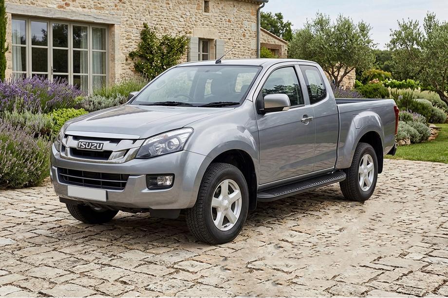 Isuzu D-Max 2011–2019 Stranski pragovi Tayga Black (2 kos, aluminij) Image