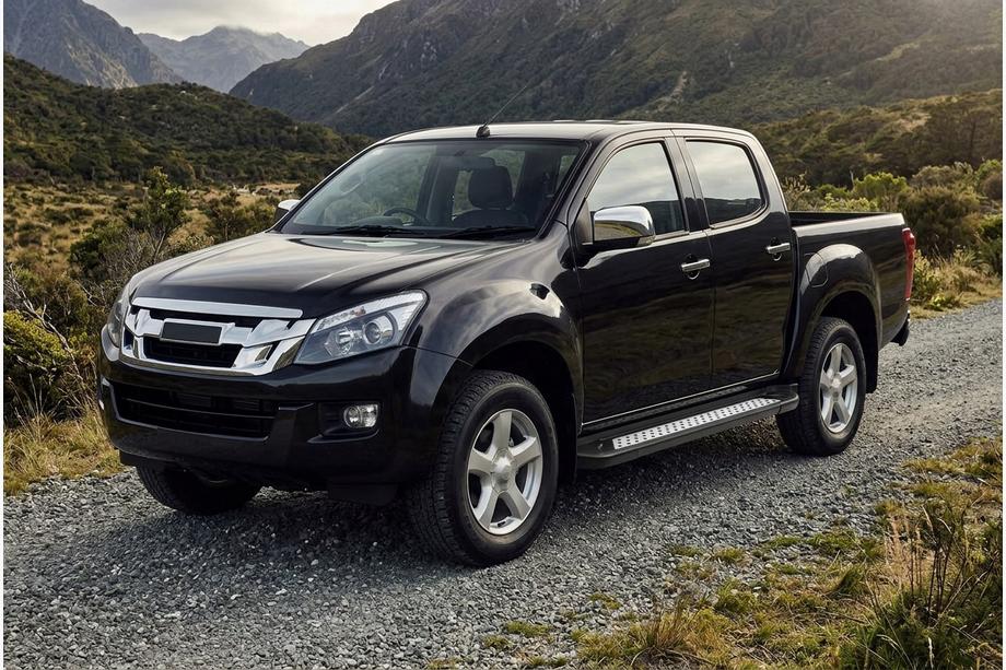 Isuzu D-Max 2011–2019 Stranske stopnice Vision New Black (2 kos, aluminij) Image