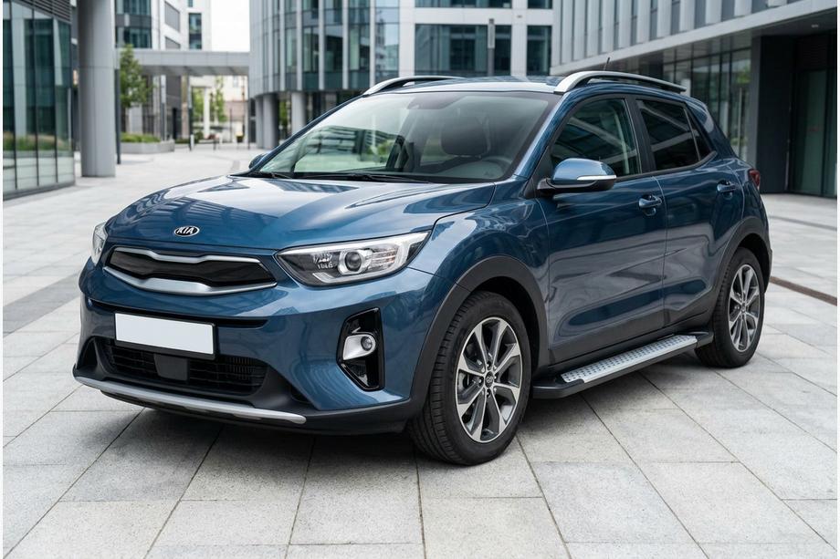 Kia Stonic 2017– Stranske stopnice Allmond Grey (2 kosa, aluminij) Image