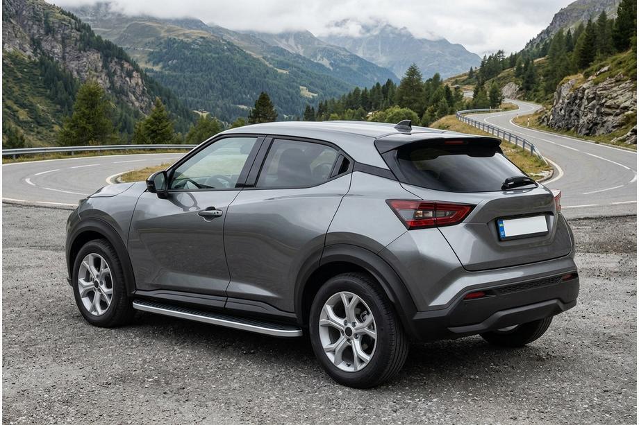 Nissan Juke 2020– Stranski pragovi Tayga Grey (2 kosa, aluminij) Image