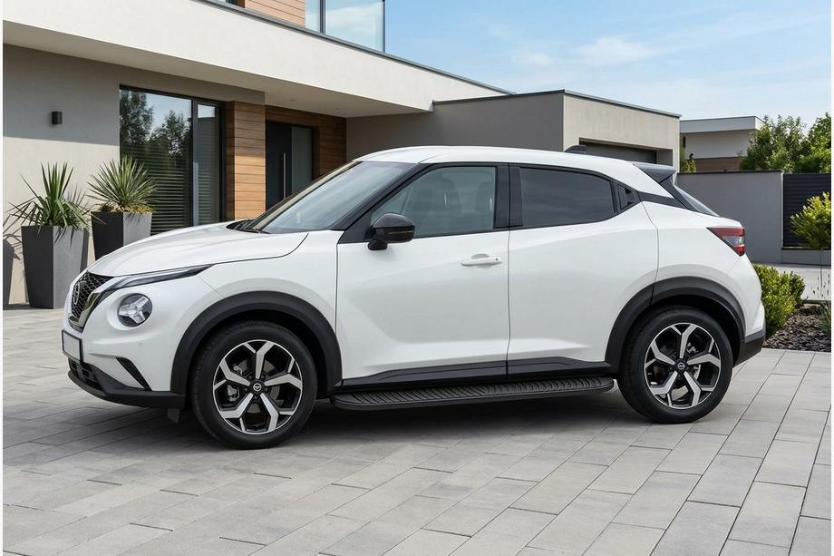 Nissan Juke 2020– Stranski pragovi Tayga Black (2 kos, aluminij) Image