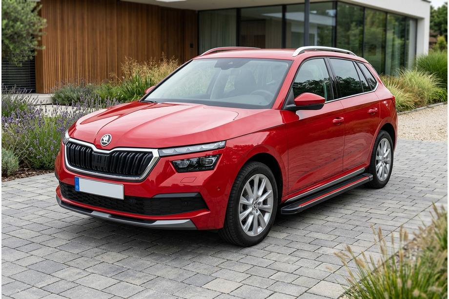 Skoda Kamiq 2019– Bočne stopnice Maya Red (2 kos, aluminij) Image