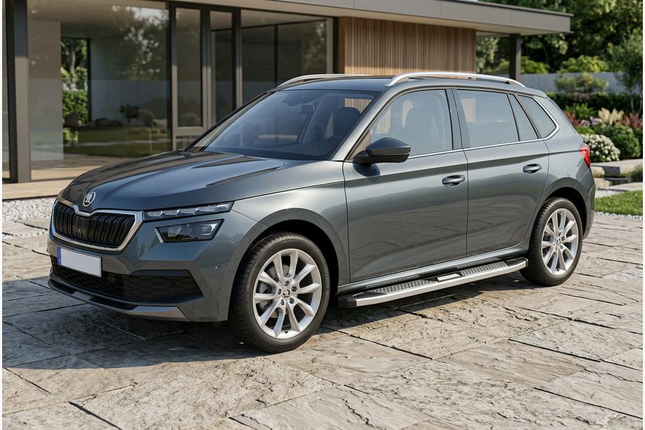 Skoda Kamiq 2019– Mevsim Grey bočne stopnice (2 kos, aluminij) Image
