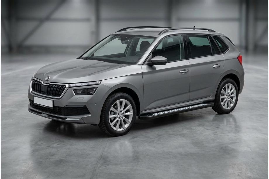 Skoda Kamiq 2019– Stranske stopnice Vision New Black (2 kos, aluminij) Image