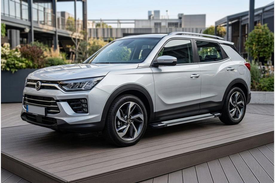 SsangYong Korando 2019– Stranske stopnice Rainbow (2 kos, aluminij) Image