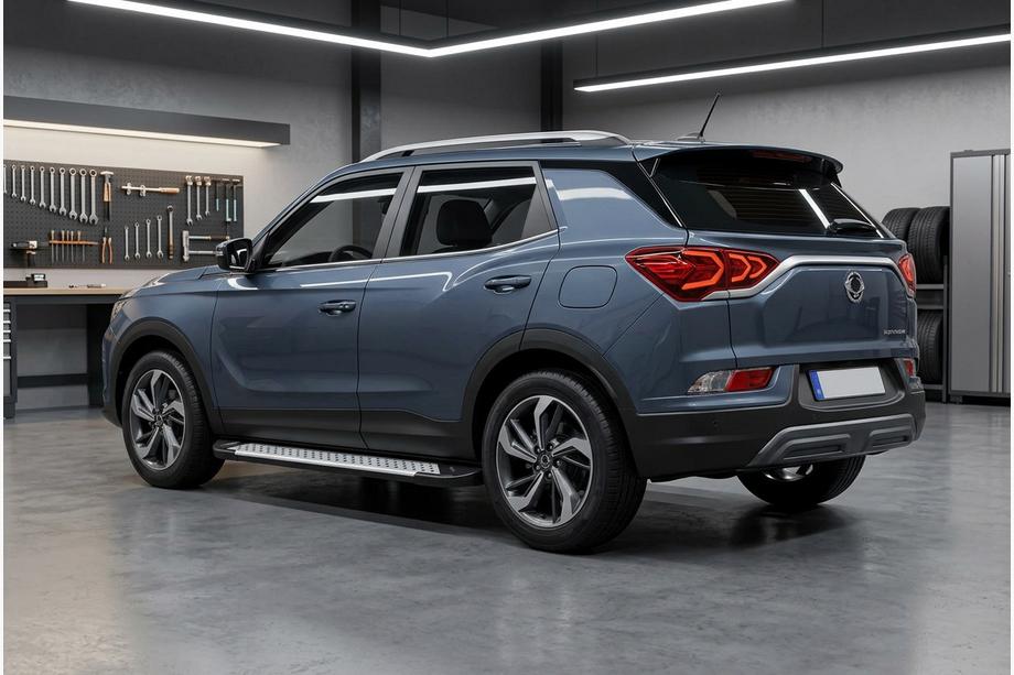 SsangYong Korando 2019– Stranske stopnice Allmond Grey (2 kosa, aluminij) Image