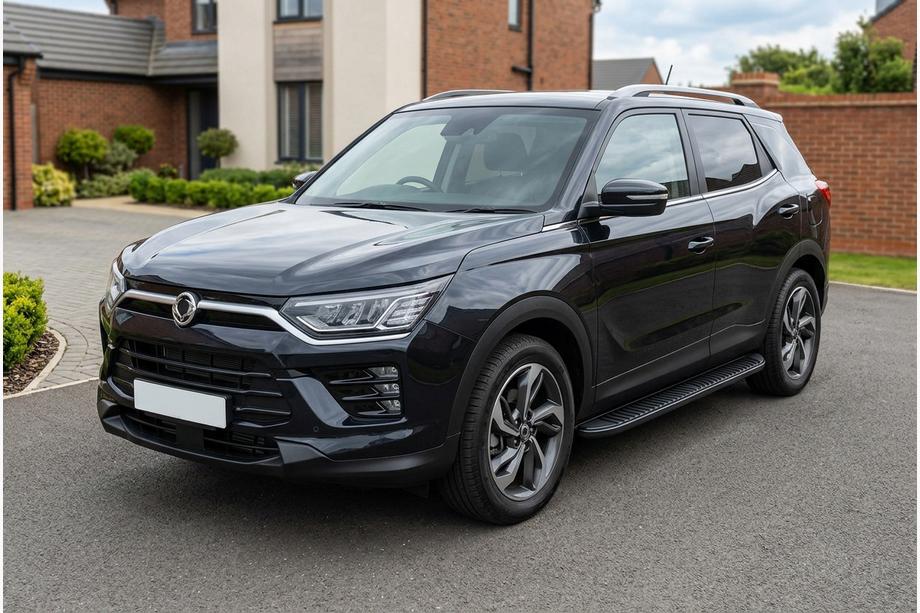 SsangYong Korando 2019– Stranski pragovi Tayga Black (2 kos, aluminij) Image