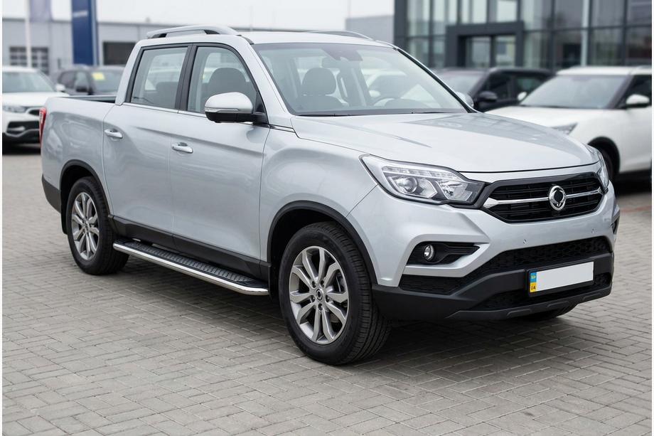 SsangYong Musso II 2018– Stranske stopnice Maydos V2 (2 kosa, aluminij) Fotografija 1