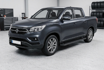 SsangYong Musso II 2018– Bočne stopnice Allmond Black (2 kosa, aluminij) fotografija 1