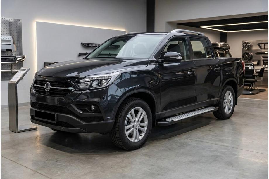 SsangYong Musso II 2018– Stranske stopnice Allmond Grey (2 kosa, aluminij) Image