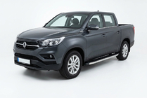 SsangYong Musso II 2018– Stranske stopnice BlackLine (2 kos, aluminij) fotografija 1