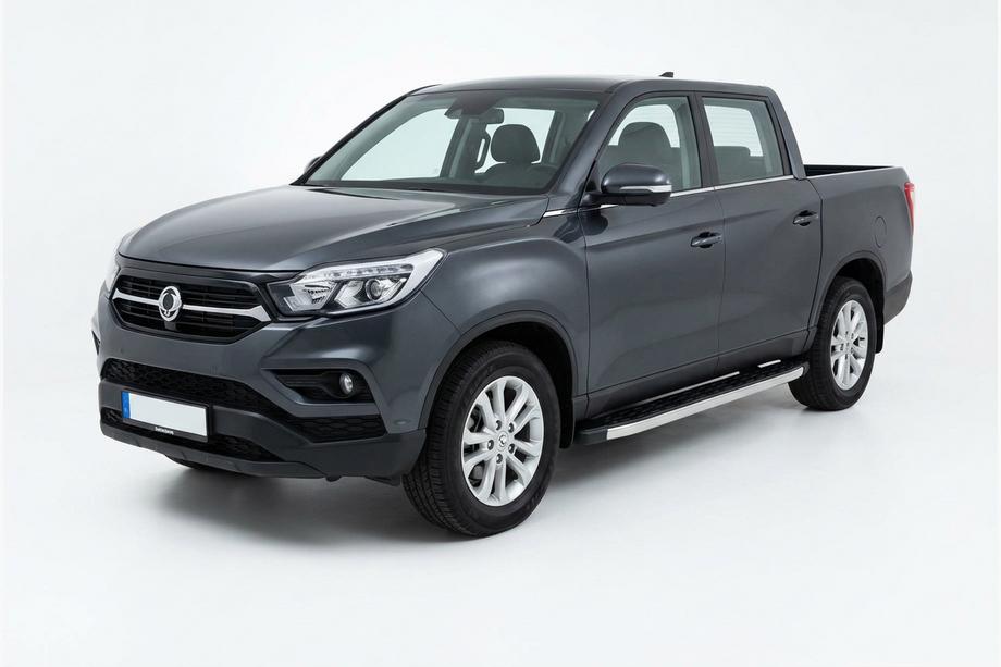 SsangYong Musso II 2018– Stranske stopnice BlackLine (2 kos, aluminij) Image