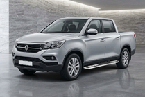 SsangYong Musso II 2018– Stranske stopnice Tayga V2 (2 kos, aluminij) fotografija 1