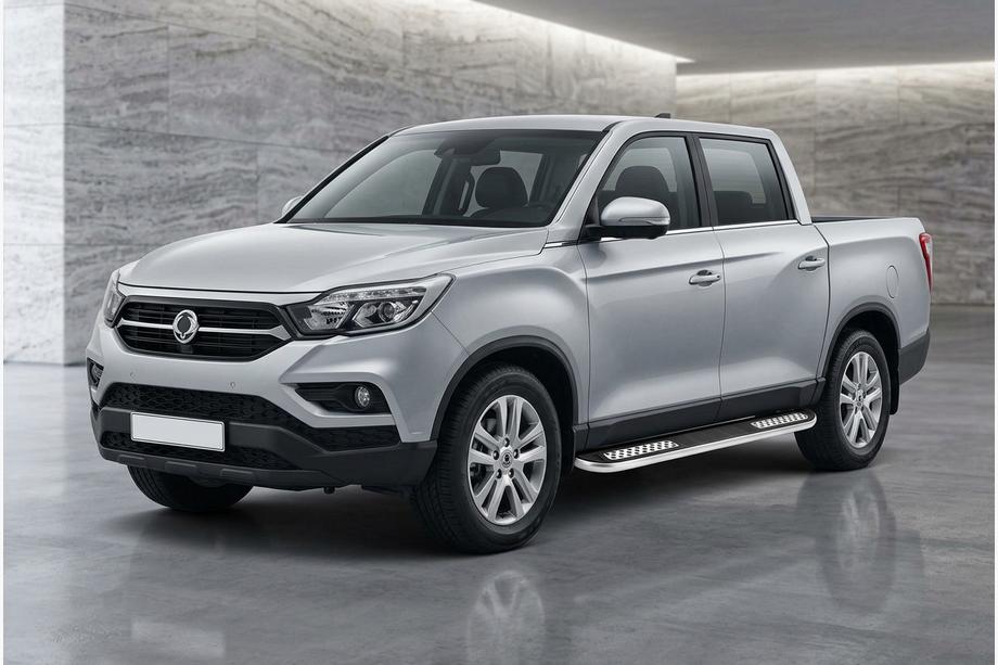 SsangYong Musso II 2018– Stranske stopnice Tayga V2 (2 kos, aluminij) Image