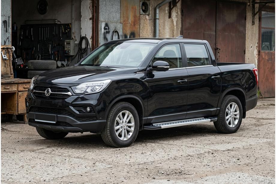 SsangYong Musso II 2018– Stranske stopnice Vision New Grey (2 kos, aluminij) Image