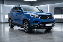 SsangYong Rexton II 2017– Bočne stopnice Maya Blue (2 kos, aluminij) fotografija 1