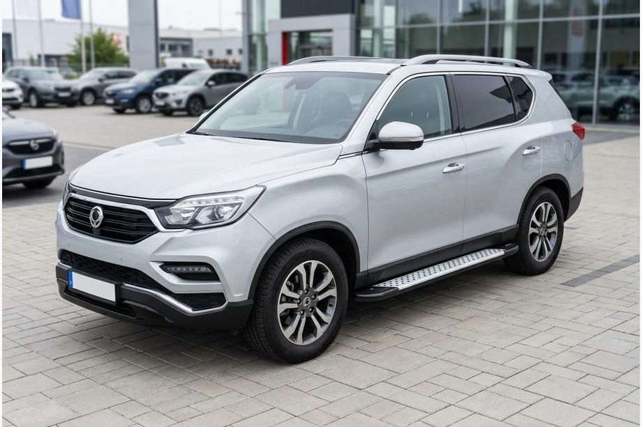 SsangYong Rexton II 2017– Stranske stopnice Allmond Grey (2 kosa, aluminij) Image