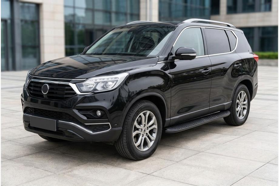 SsangYong Rexton II 2017– Stranski pragovi Tayga Black (2 kos, aluminij) Image