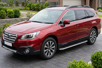 Subaru Outback 2014–2019 Stranske stopnice Maydos V1 (2 kosa, aluminij) fotografija 1