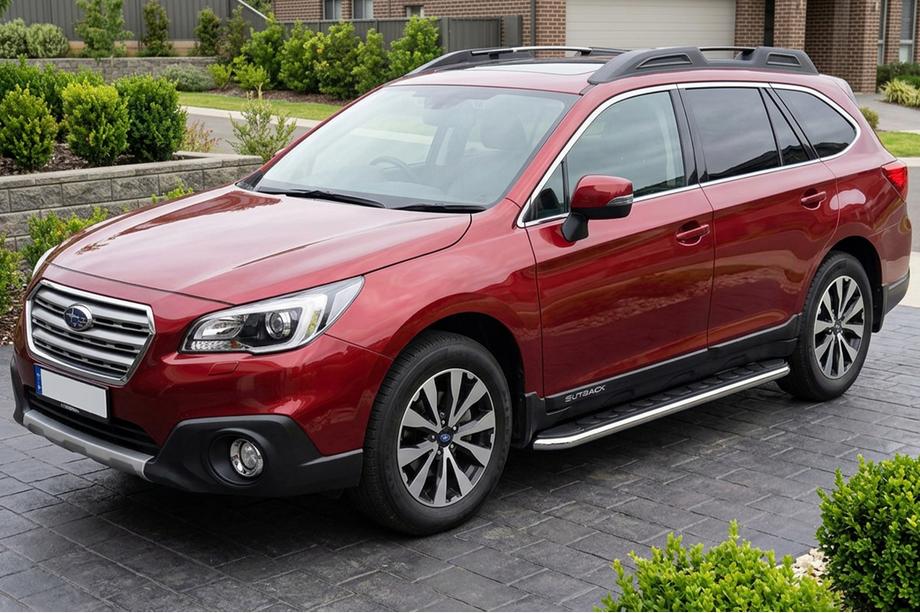 Subaru Outback 2014–2019 Stranske stopnice Maydos V1 (2 kosa, aluminij) Image