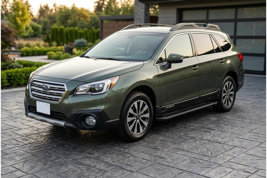 Subaru Outback 2014–2019 Bočne stopnice Allmond Black (2 kosa, aluminij) Image