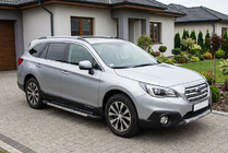 Subaru Outback 2014–2019 Stranske stopnice RedLine (2 kos, aluminij) fotografija 1