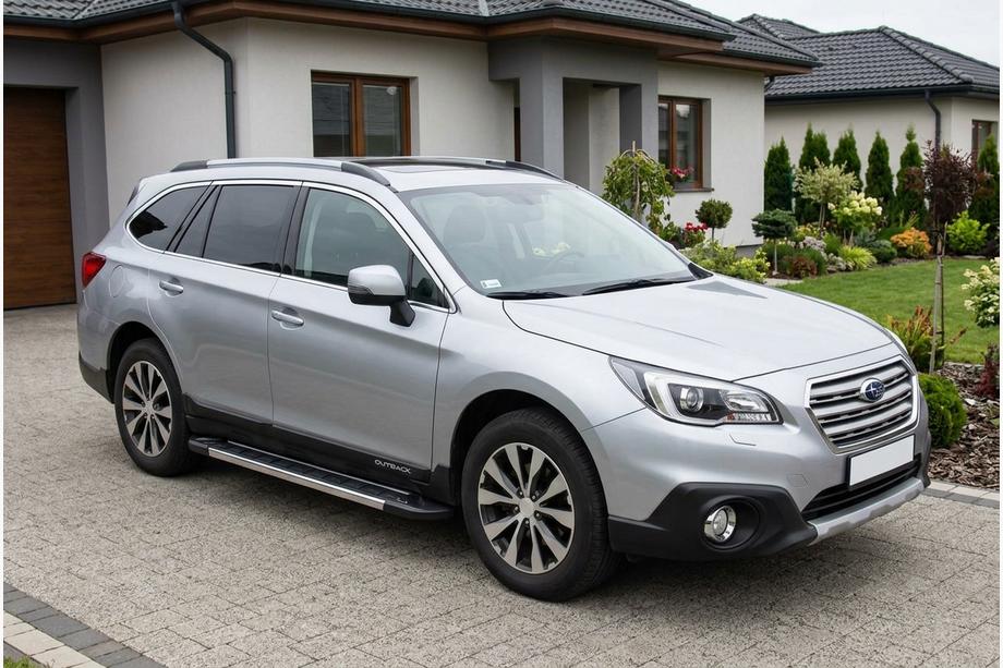 Subaru Outback 2014–2019 Stranske stopnice RedLine (2 kos, aluminij) Image