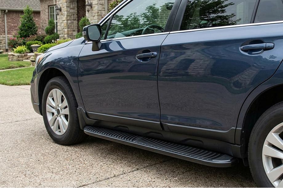 Subaru Outback 2014–2019 Stranski pragovi Tayga Black (2 kos, aluminij) Image