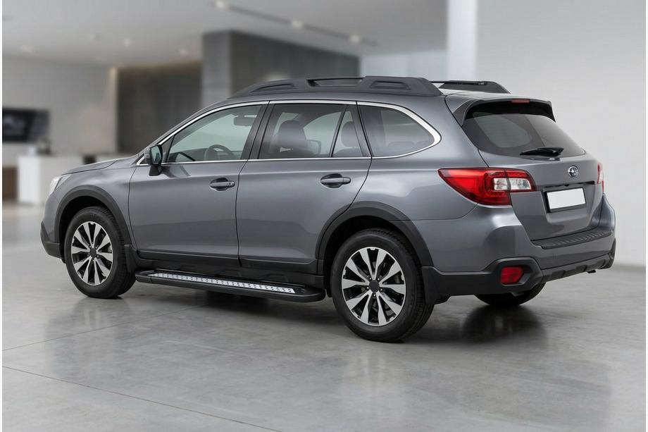 Subaru Outback 2014–2019 Stranske stopnice Vision New Black (2 kos, aluminij) Image