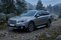 Subaru Outback 2014–2019 Stranske stopnice Vision New Grey (2 kos, aluminij) fotografija 1
