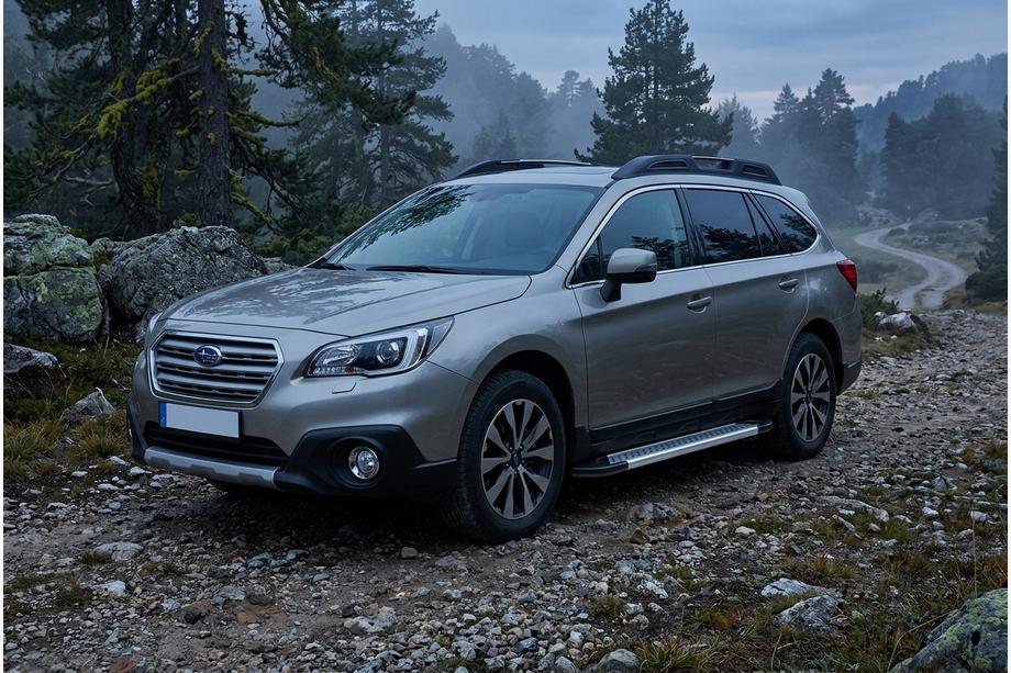 Subaru Outback 2014–2019 Stranske stopnice Vision New Grey (2 kos, aluminij) Image