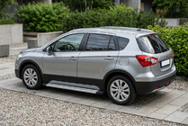 Suzuki SX4 S-Cross 2013–2016 Bočne stopnice Maya V2 (2 kos, aluminij) fotografija 1
