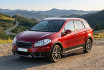 Suzuki SX4 S-Cross 2013–2016 Bočne stopnice Maya Red (2 kos, aluminij) fotografija 1