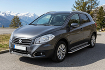 Suzuki SX4 S-Cross 2013–2016 Stranski pragovi Maydos V2 (2 kos, aluminij / nerjaveče jeklo) fotografija 1