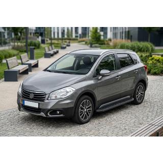 Stranski pragovi Tayga Black (2 kos, aluminij) Suzuki SX4 S-Cross 2013–2016 fotografija 1