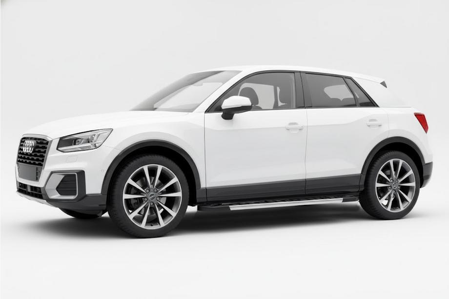 Audi Q2 2016– Stranske stopnice RedLine (2 kos, aluminij) Image
