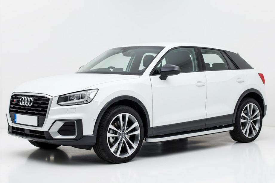 Audi Q2 2016– Stranski pragovi Tayga Grey (2 kosa, aluminij) Image