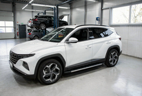 Hyundai Tucson NX4 2021– Bočne stopnice Duru (2 kosa, aluminij) fotografija 1