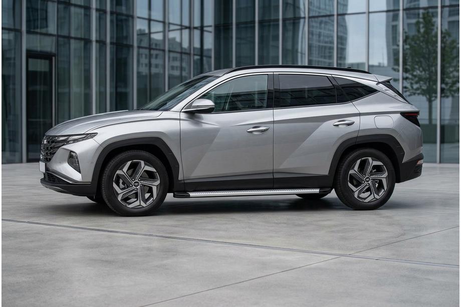 Hyundai Tucson NX4 2021– Bočne stopnice Maya V2 (2 kos, aluminij) Image