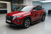 Hyundai Tucson NX4 2021– Bočne stopnice Maya Red (2 kos, aluminij) fotografija 1