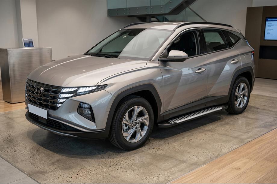 Hyundai Tucson NX4 2021– Stranski pragovi Line (2 kos, aluminij) Image