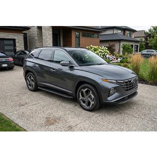 Stranski pragovi Tayga Black (2 kos, aluminij) Hyundai Tucson NX4 2021– fotografija 1