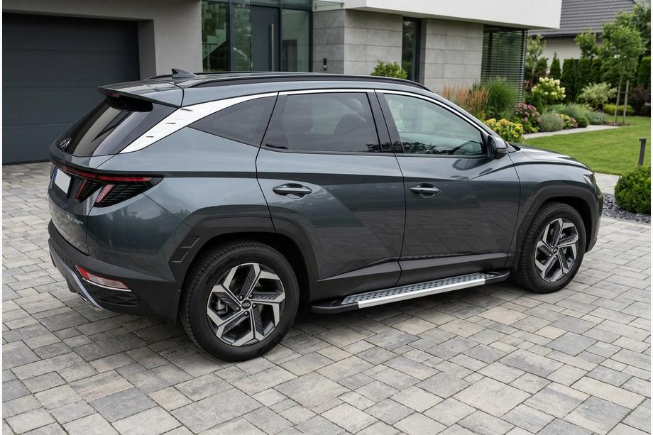 Hyundai Tucson NX4 2021– Stranske stopnice Vision New Grey (2 kos, aluminij) Image