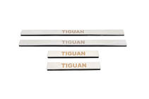 Volkswagen Tiguan 2016–2023 Carmos zaščitne letvice pragov (nerjaveče jeklo) fotografija 5