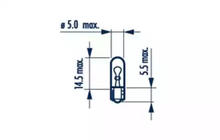 Signalna žarnica Narva 17037 W1,2W 12V W2X4,6d fotografija 2