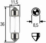 Signalna žarnica Narva 17125 C5W 12V 5W SV8,5 11x35 fotografija 2