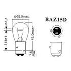 Signalna žarnica Narva 17881 P21/4W 12V 21/4W BAZ15d fotografija 3