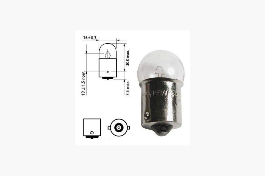 Osram 5008 R10W 12V BA15s žarnica smernika Fotografija 2