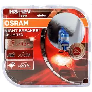 Osram H3 žarnica za žaromet 55W 64151nbu Night Breaker Unlimited +110% (2 kos)